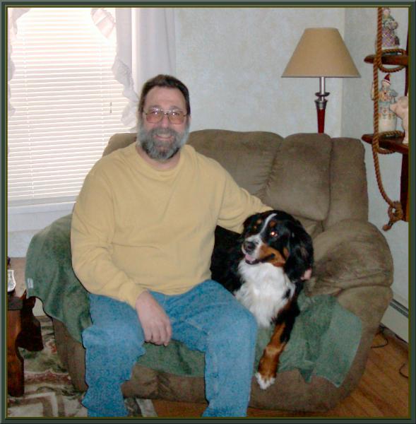 It doesn't get better than this.  Dad IN MY CHAIR!